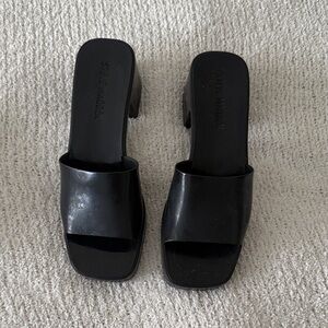 Steve Madden Black Women's Jelly Heels